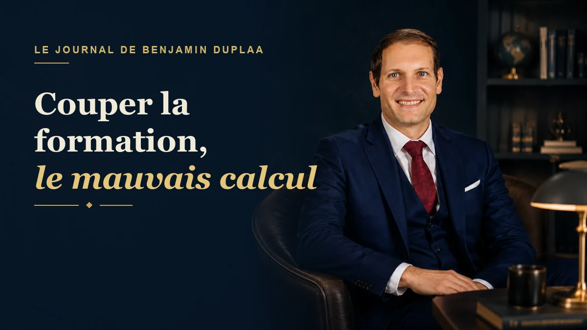 Couper la formation : le mauvais calcul